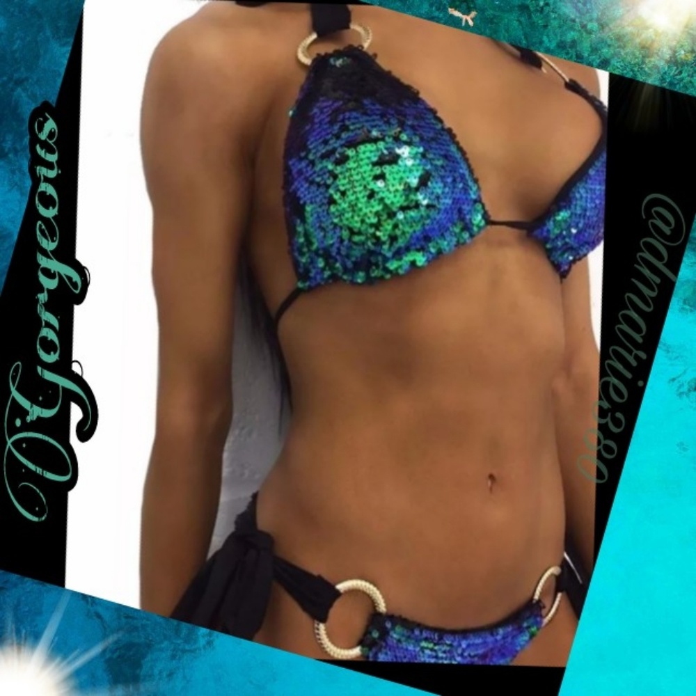 Host Pick 🥳🎉💋 New sexy Gorgeous sequins bathing suit - Picture 3 of 8